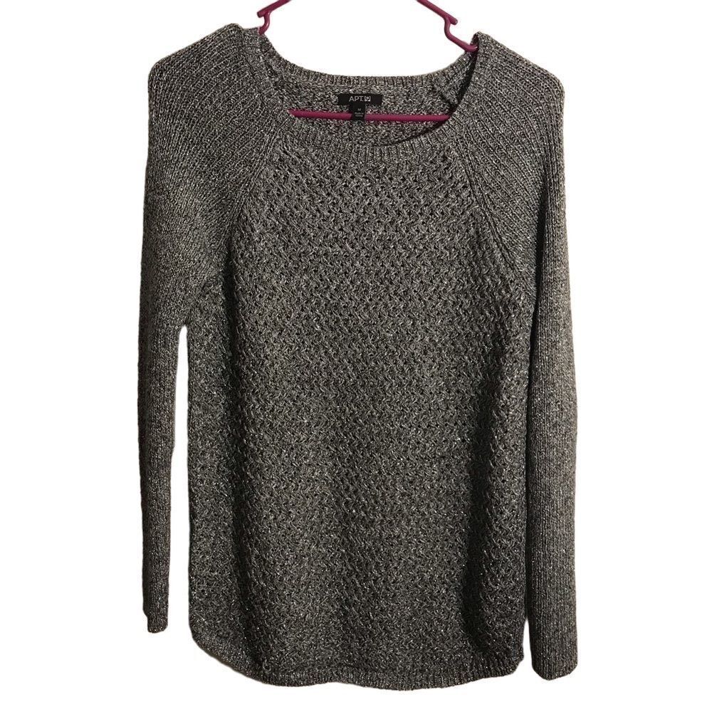 Apt. 9 Gray Crew Neck Sweater